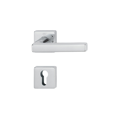 Maniglia Hoppe Dallas rosetta e bocchetta quadre 49x49mm foro cilindro