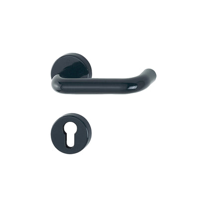 Maniglia Hoppe Baden rosetta e bocchetta tonde d. 52mm foro cilindro