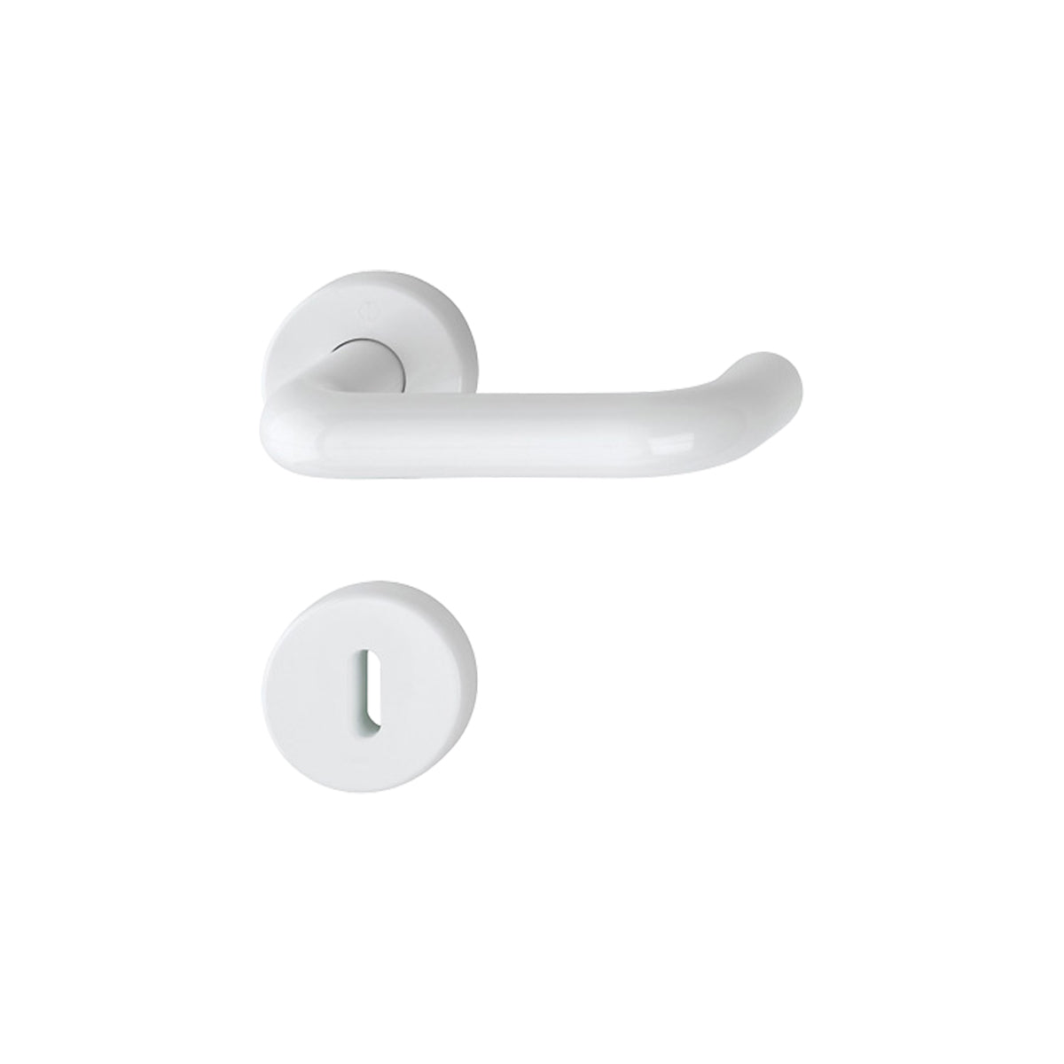 Maniglia Hoppe Baden rosetta e bocchetta tonde d. 52 mm