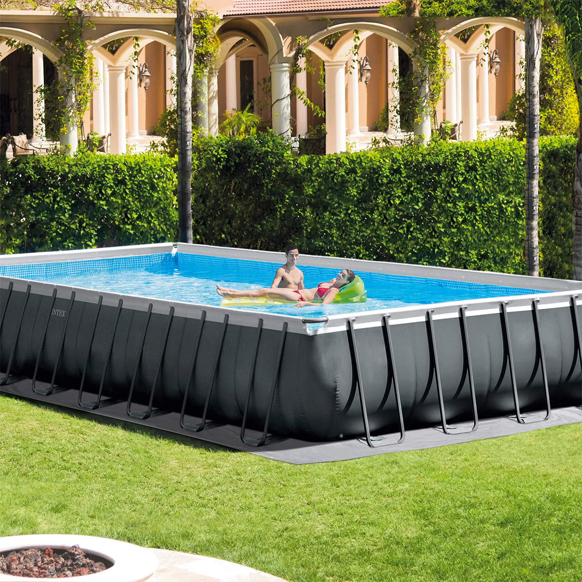 Intex 26374 Piscina fuori terra Ultra Frame XTR rettangolare 975x488x132 cm con accessori