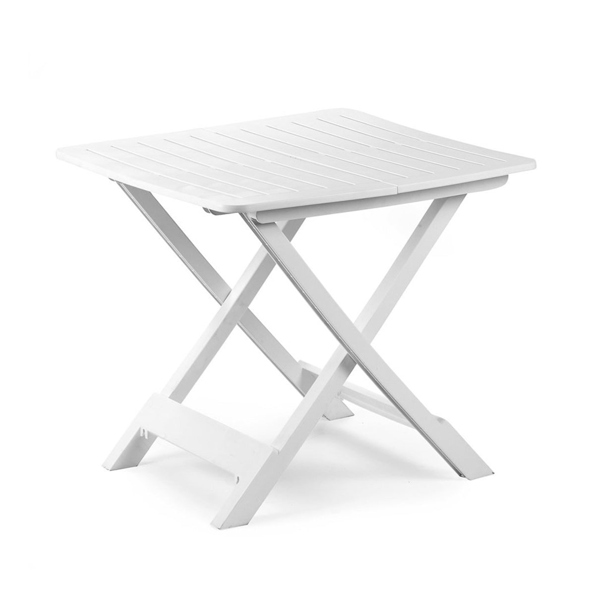 Tavolo da esterno pieghevole bianco 79x72 cm Tevere