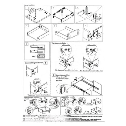 Kit cassetto cucina Donati Slimbox P350mm H180mm