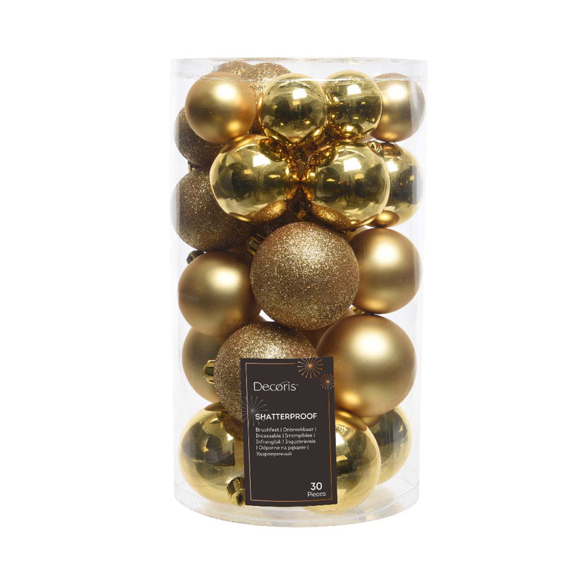 Set 30 palline di natale vari colori