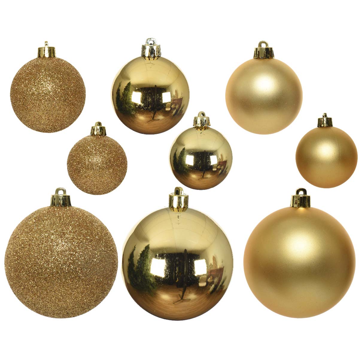 Set 30 palline di natale vari colori