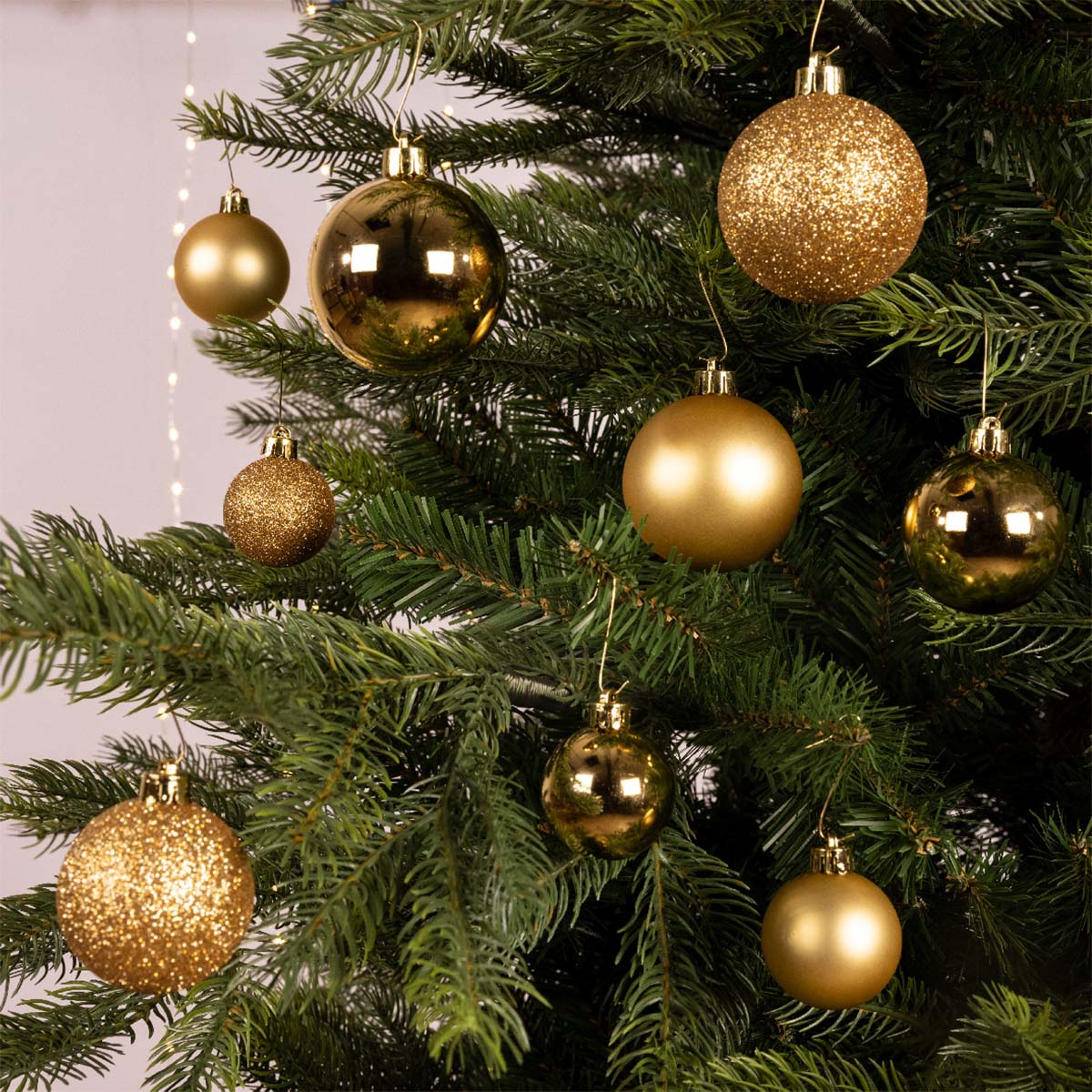 Set 30 palline di natale vari colori