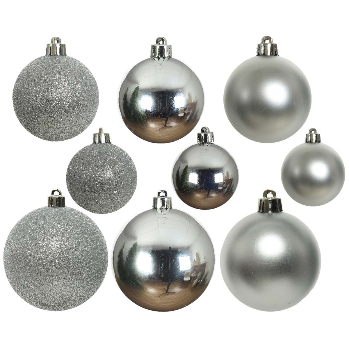 Set 30 palline di natale vari colori