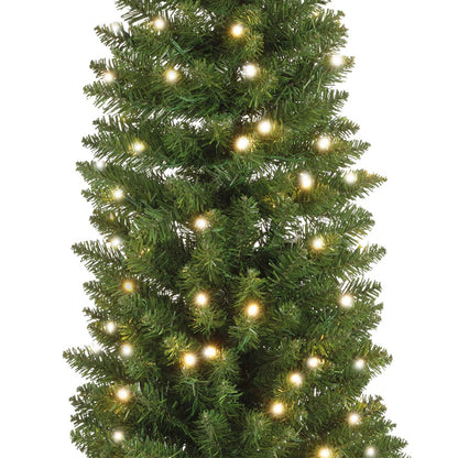 Albero di Natale con 280 luci LED incorporate 210 cm slim Pencil Pine