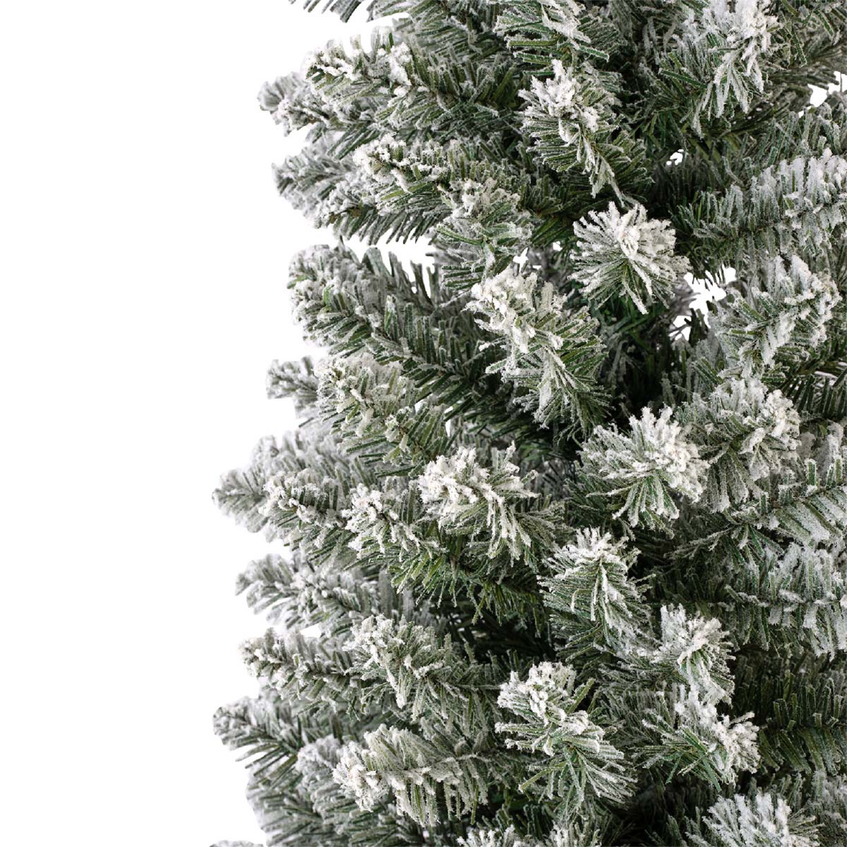 Albero di Natale innevato 210 cm slim Pencil Pine