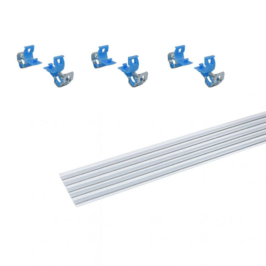 Kit strip sigillante + ganci in metallo per fissaggio