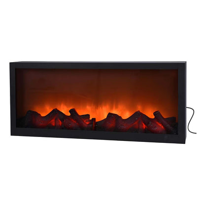 Camino elettrico con led 57x10x25 cm