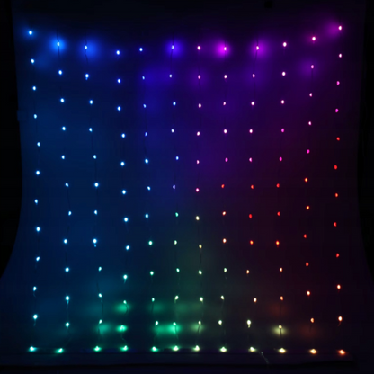 Tenda a luci LED RGB 120x120 cm con telecomando