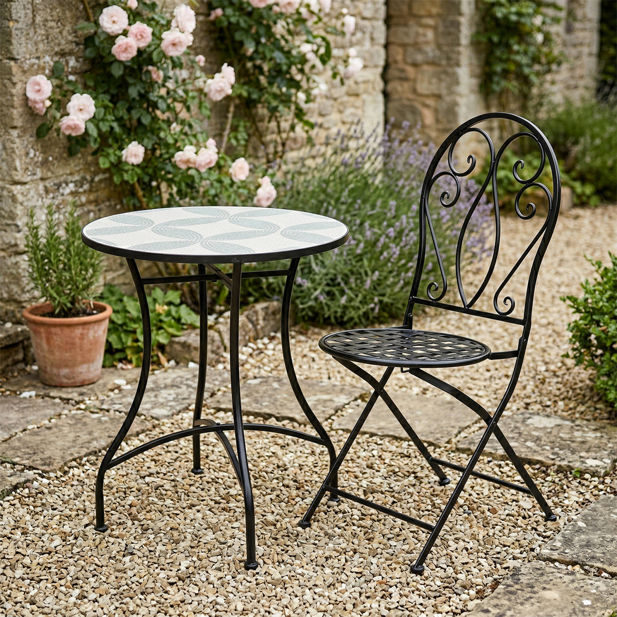 Tavolo da giardino Bistrot crema 60x71 cm
