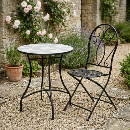 Tavolo da giardino Bistrot crema 60x71 cm