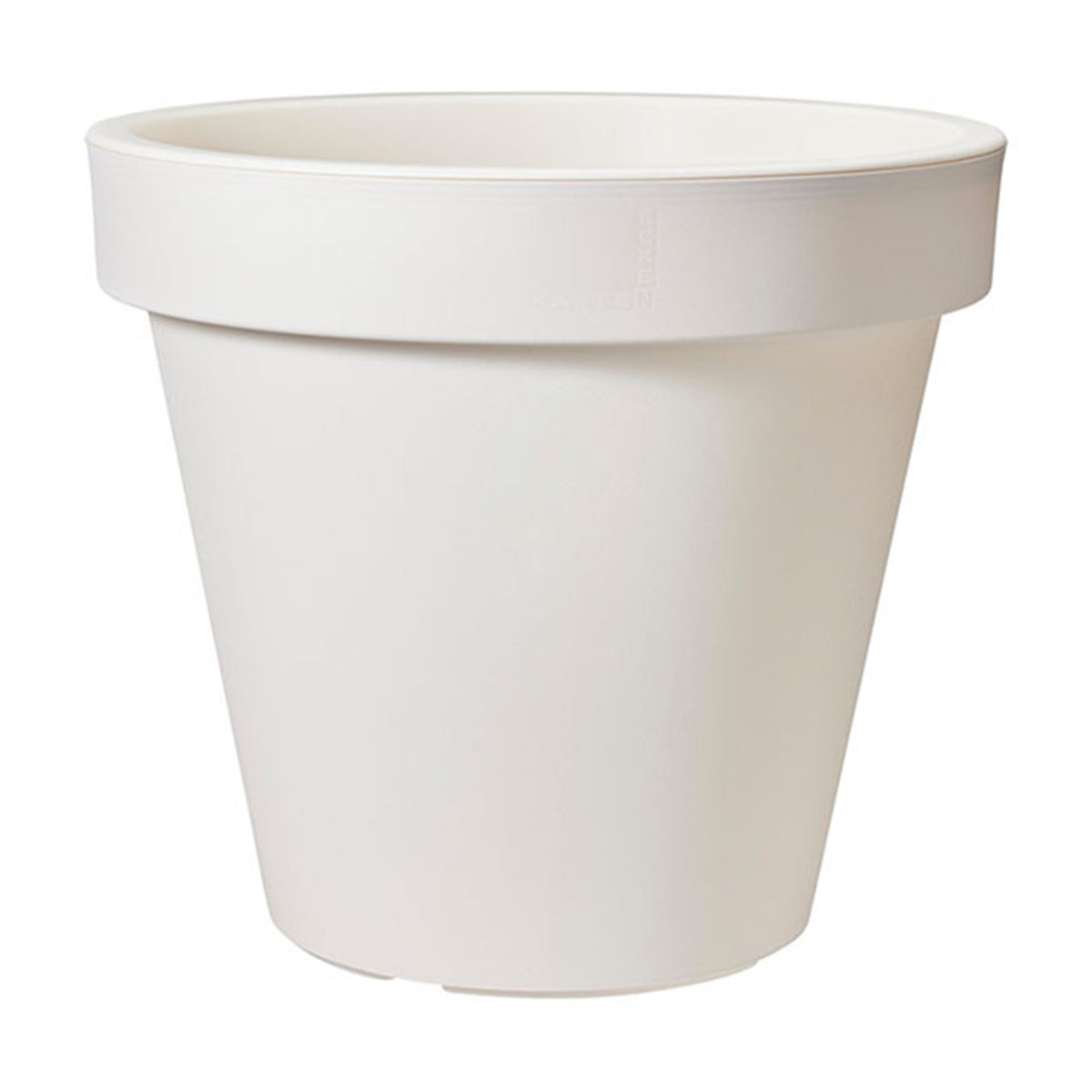 Vaso da terra tondo diametro 60 cm in polipropilene bianco