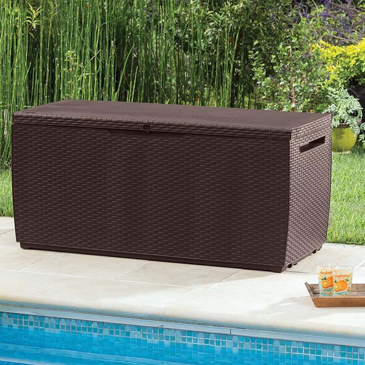 Baule da esterno Keter in resina marrone