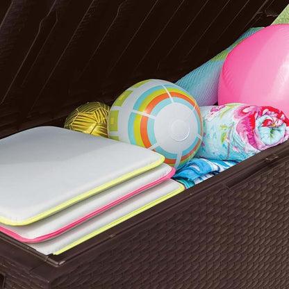 Baule da esterno Keter in resina marrone