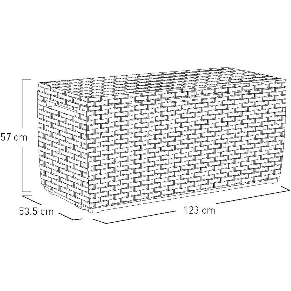 Baule da esterno Keter in resina marrone