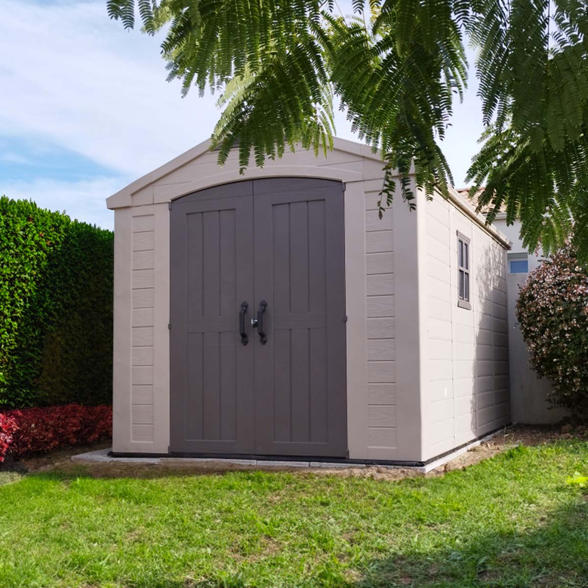 Keter Casetta da giardino con mensole beige Factor 8X11