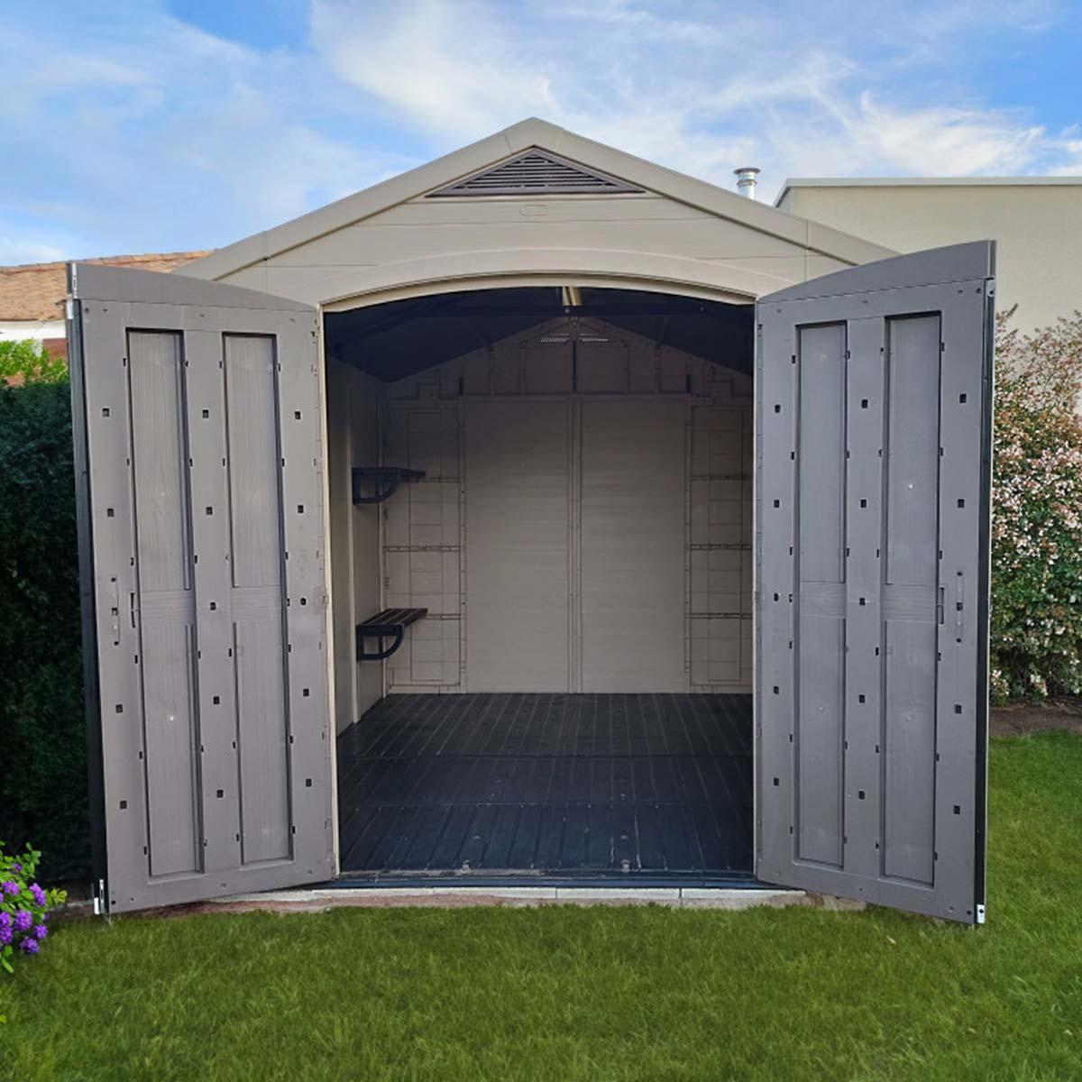 Keter Casetta da giardino con mensole beige Factor 8X11