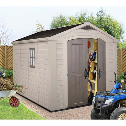 Keter Casetta da giardino con mensole beige Factor 8X11