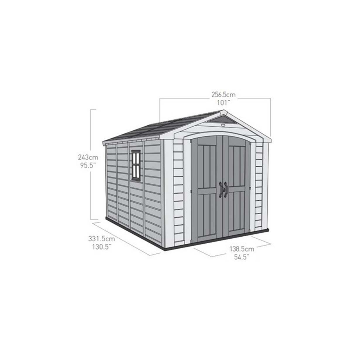 Keter Casetta da giardino con mensole beige Factor 8X11