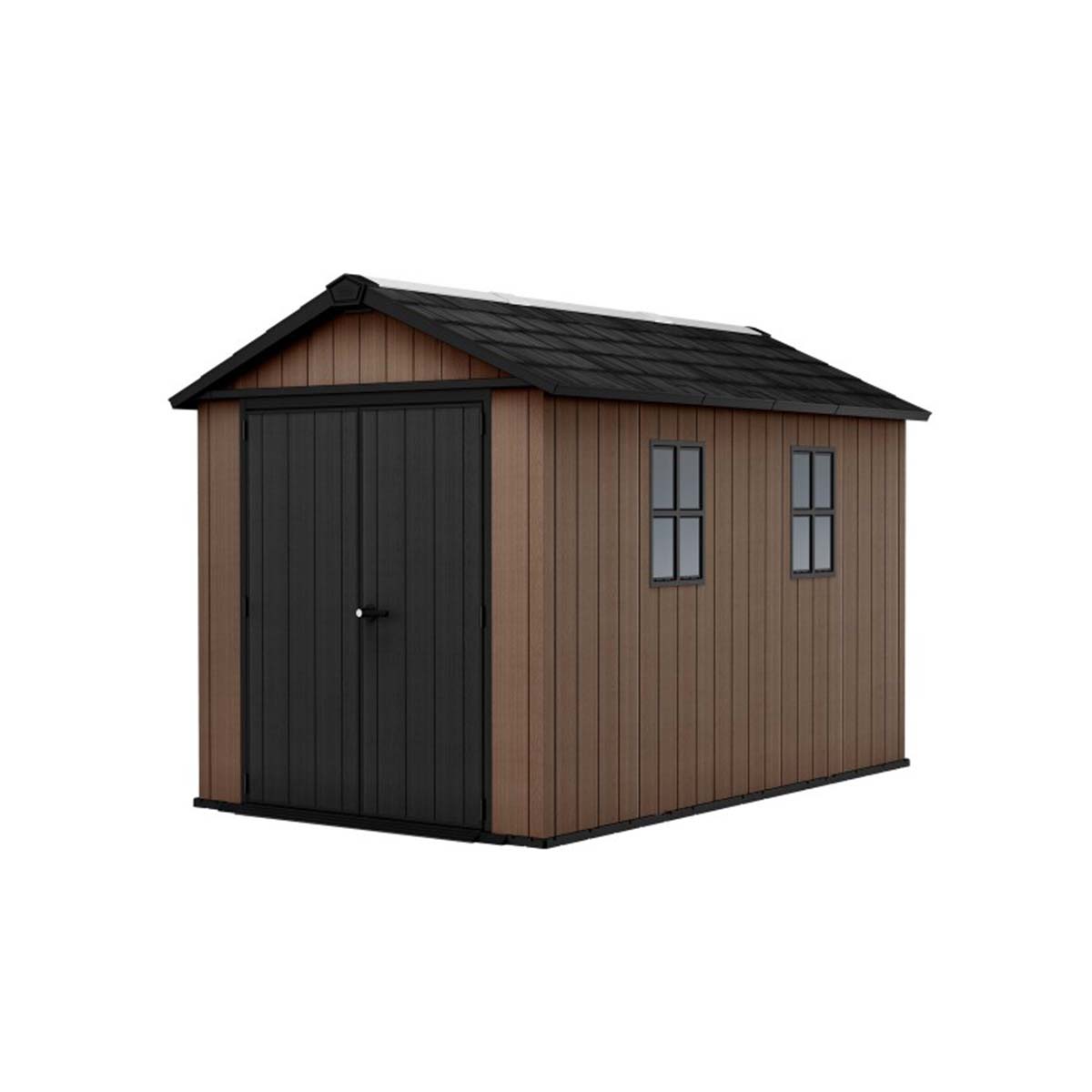 Keter casetta da giardino Newton Plus 1175/7511 in resina con finestre