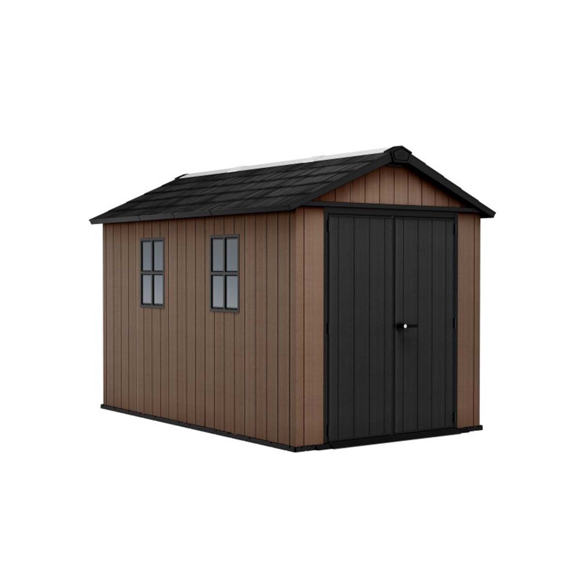 Keter casetta da giardino Newton Plus 1175/7511 in resina con finestre