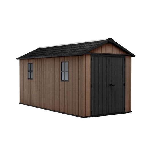 Keter casetta da giardino Newton Plus 7515/1575 in resina con finestre