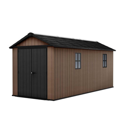 Keter casetta da giardino Newton Plus 7517/1775 in resina con finestre