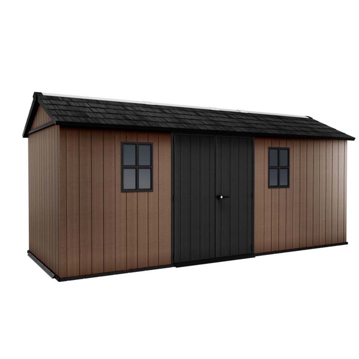 Keter casetta da giardino Newton Plus 7517/1775 in resina con finestre