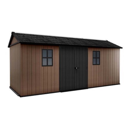 Keter casetta da giardino Newton Plus 7517/1775 in resina con finestre