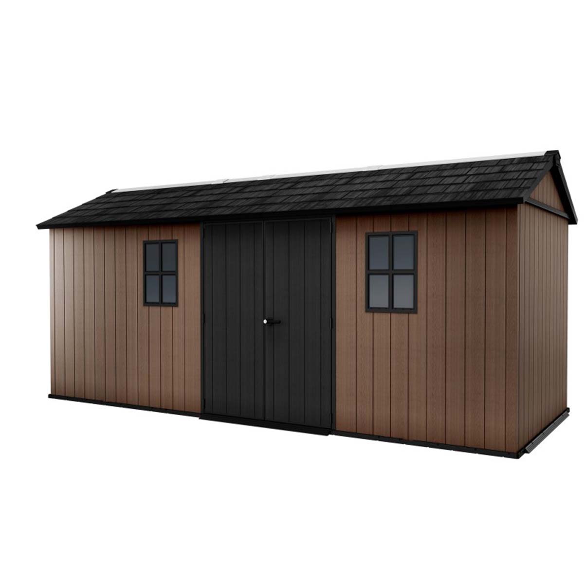 Keter casetta da giardino Newton Plus 7517/1775 in resina con finestre