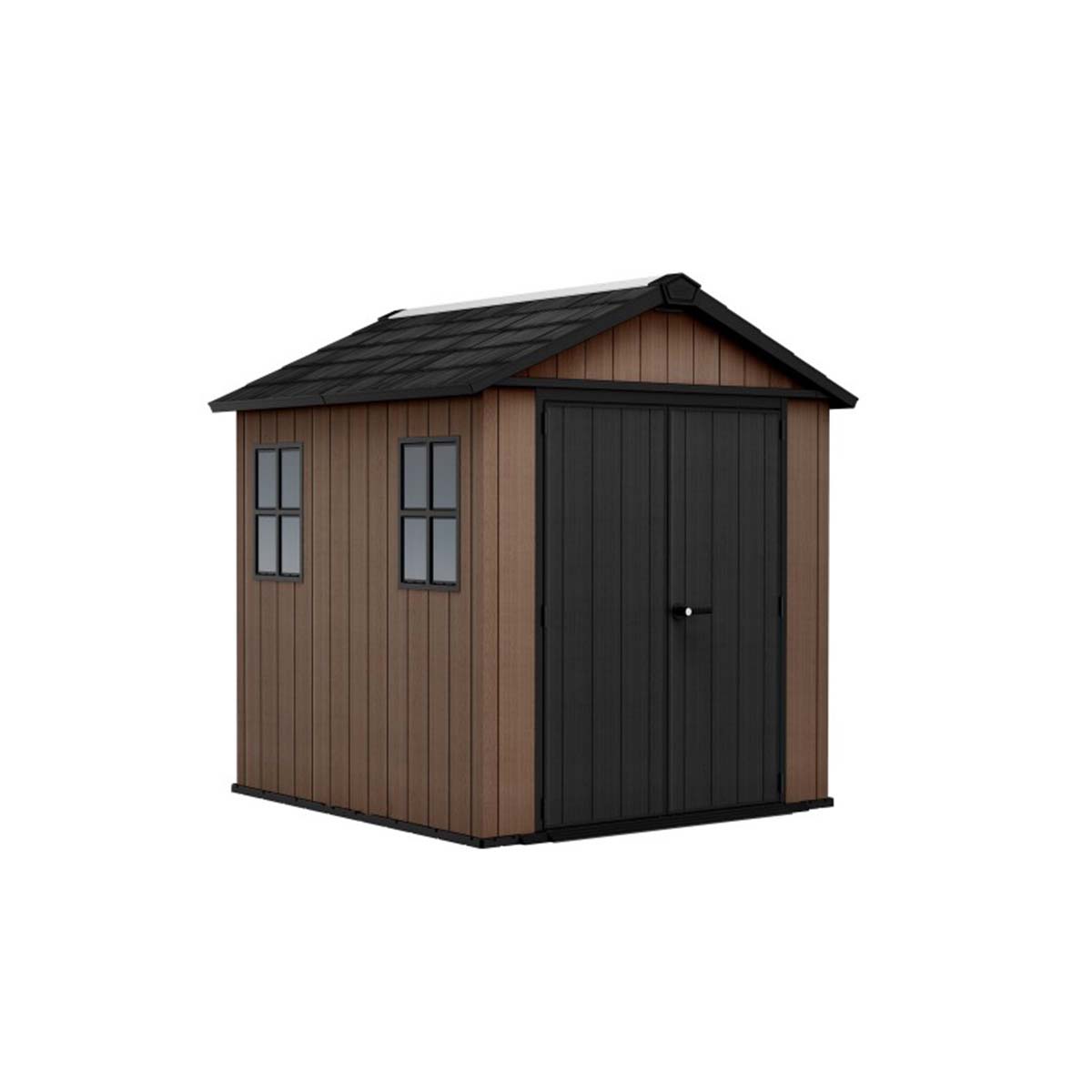 Keter casetta da giardino Newton Plus 757/775 in resina con finestre