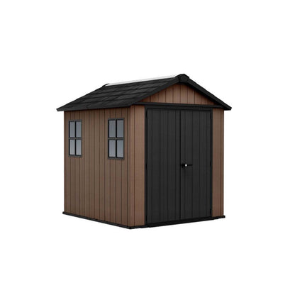 Keter casetta da giardino Newton Plus 757/775 in resina con finestre