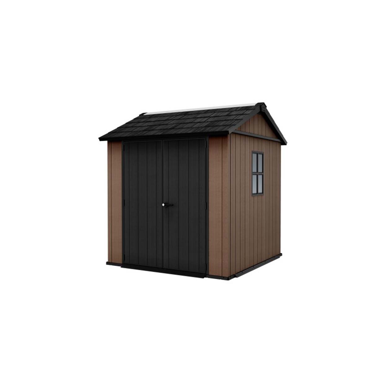 Keter casetta da giardino Newton Plus 757/775 in resina con finestre