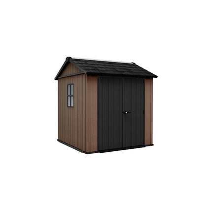 Keter casetta da giardino Newton Plus 757/775 in resina con finestre