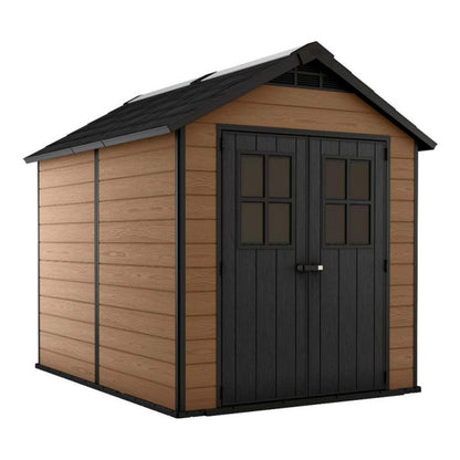 Keter casetta da giardino in resina nero e marrone Newton Woodshield 759