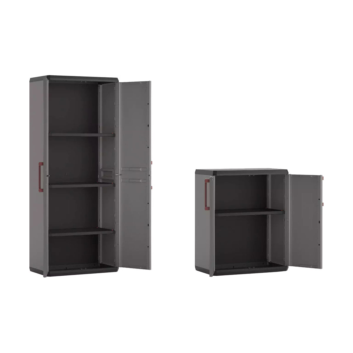 Keter Set 2 armadi Quadra da 1 alto e 1 basso