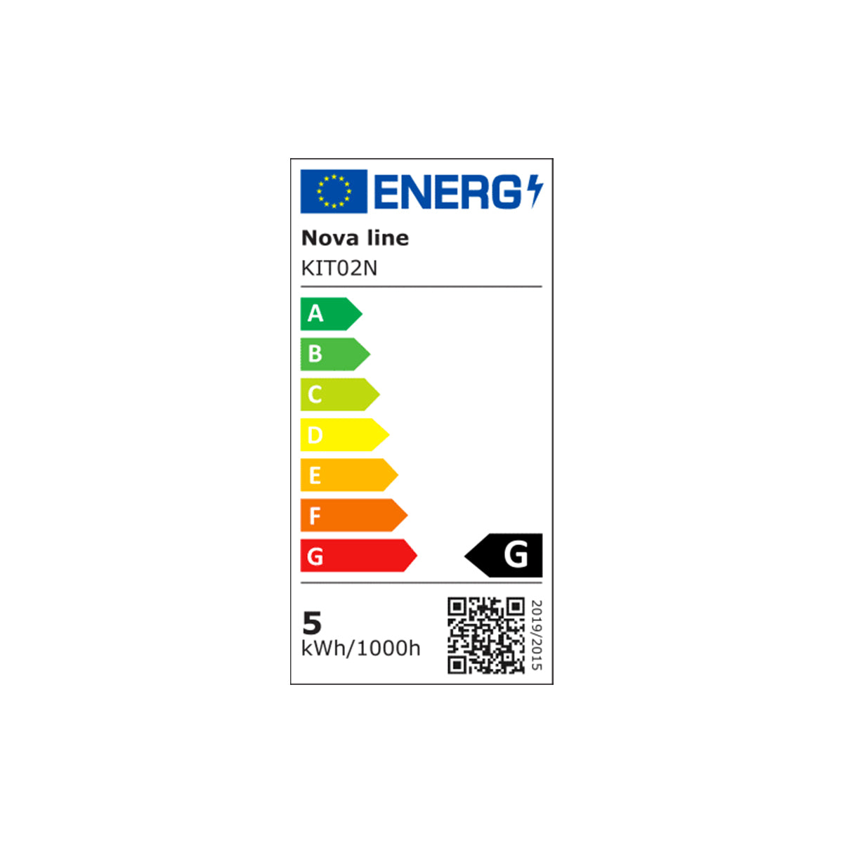 Kit striscia LED 2 metri 4000K luce naturale IP20 con alimentatore