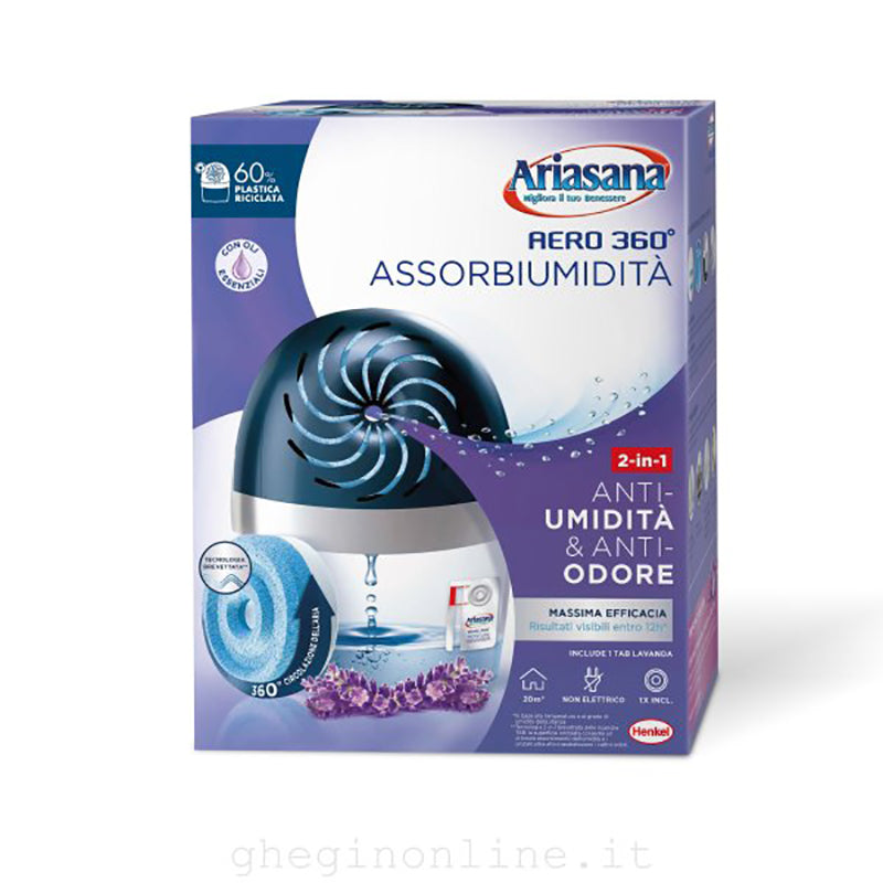 Kit Ariasana Aero 360 assorbiumidità inclusa tab 450 g