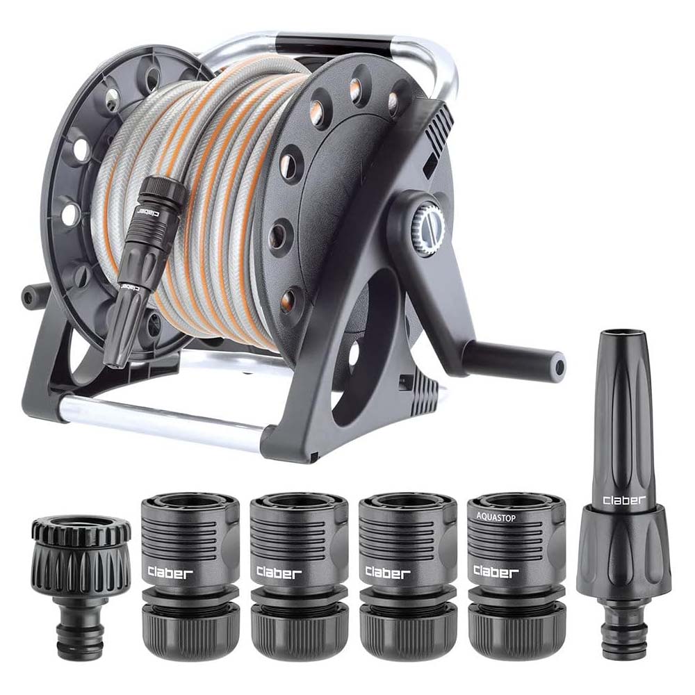 Kit avvolgitubo Claber Aquapony con tubo