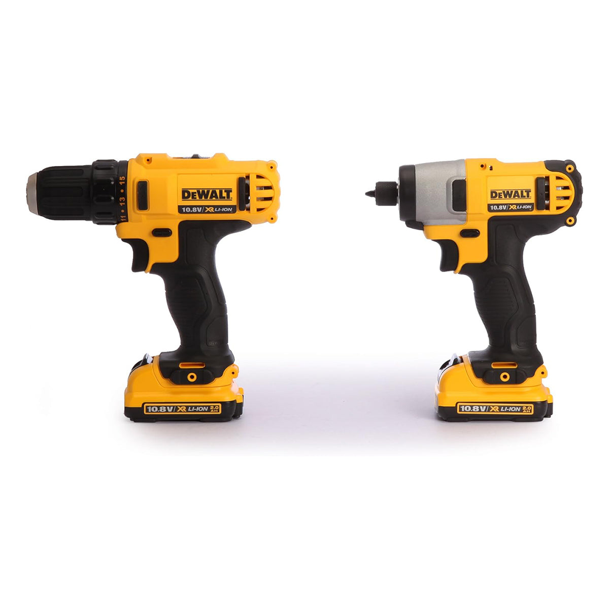 Kit trapano avvitatore Dewalt 10,8 V 2 Ah con valigetta e 2 batterie
