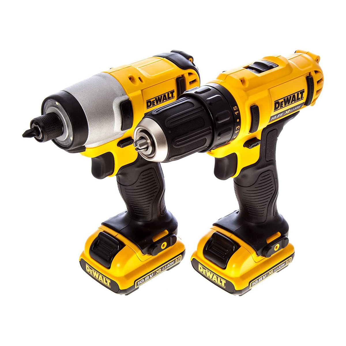 Kit trapano avvitatore Dewalt 10,8 V 2 Ah con valigetta e 2 batterie