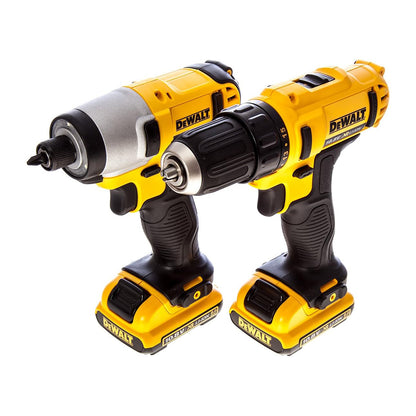 Kit trapano avvitatore Dewalt 10,8 V 2 Ah con valigetta e 2 batterie