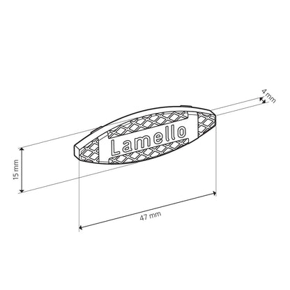 LAMELLO lamelle per mobili misura 0 confezione 1000pz