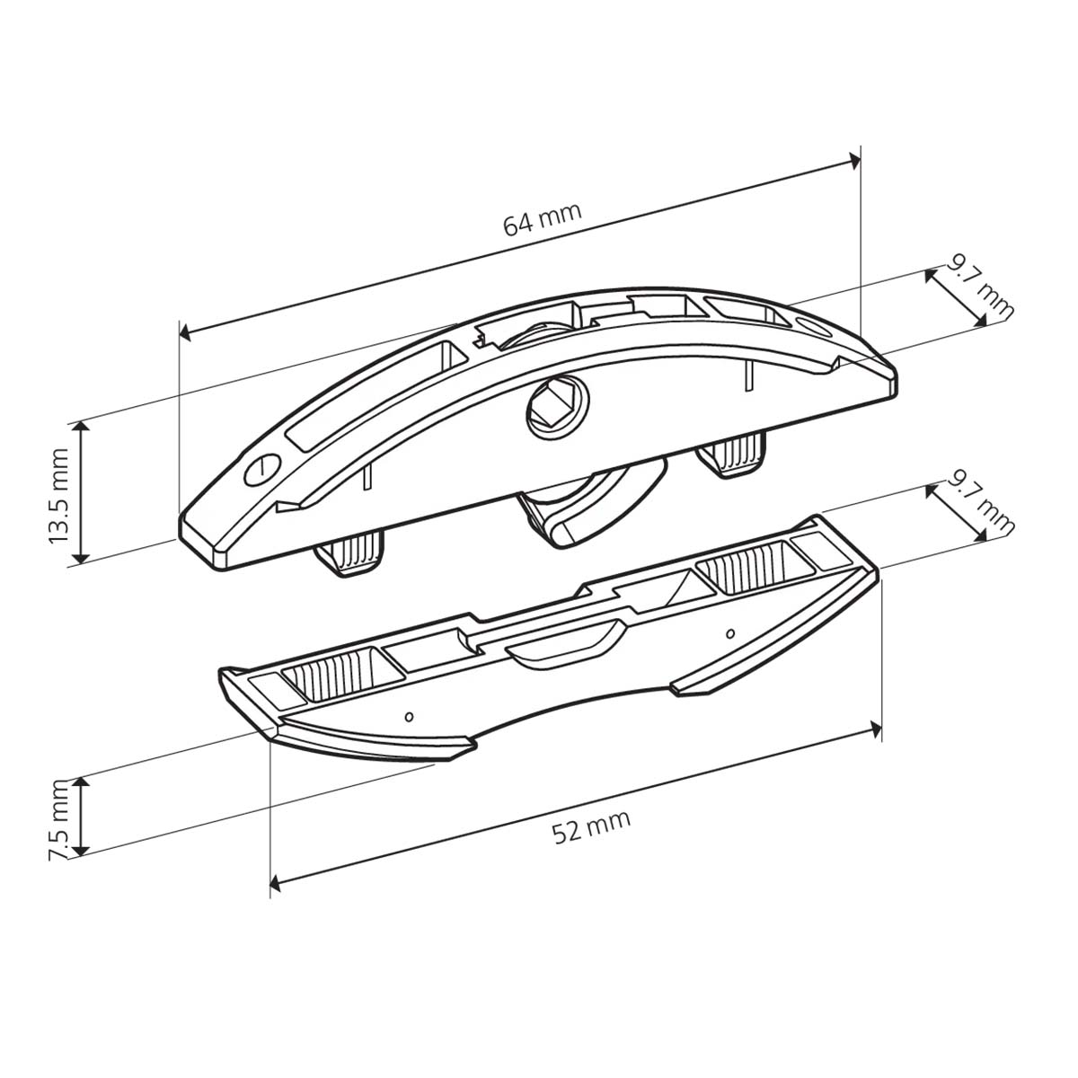LAMELLO lamelle Clamex P-14/10 Medius 80 coppie