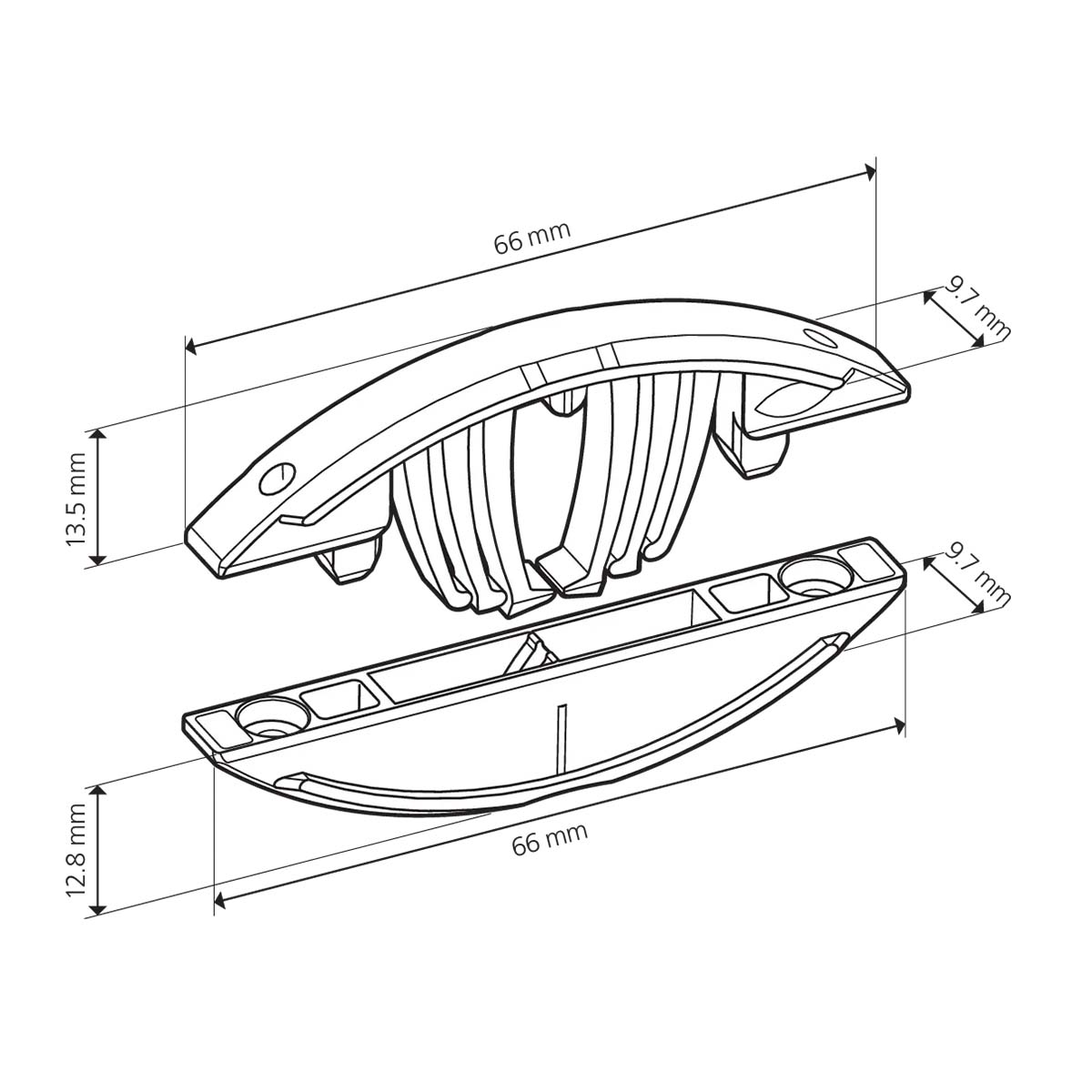 LAMELLO giunzioni Tenso P-14 con clip a coppie