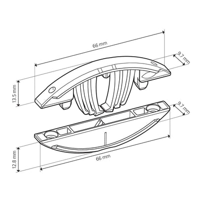 LAMELLO giunzioni Tenso P-14 con clip a coppie