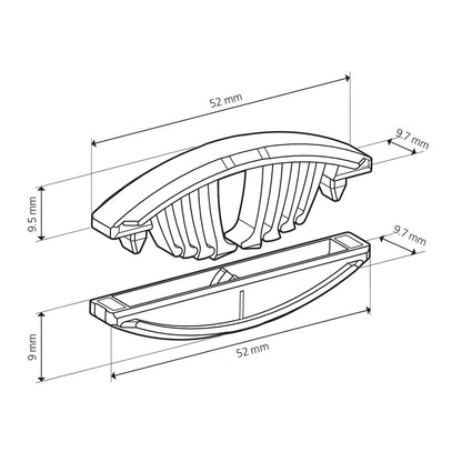 LAMELLO giunzioni Tenso P-10 con clip a coppie