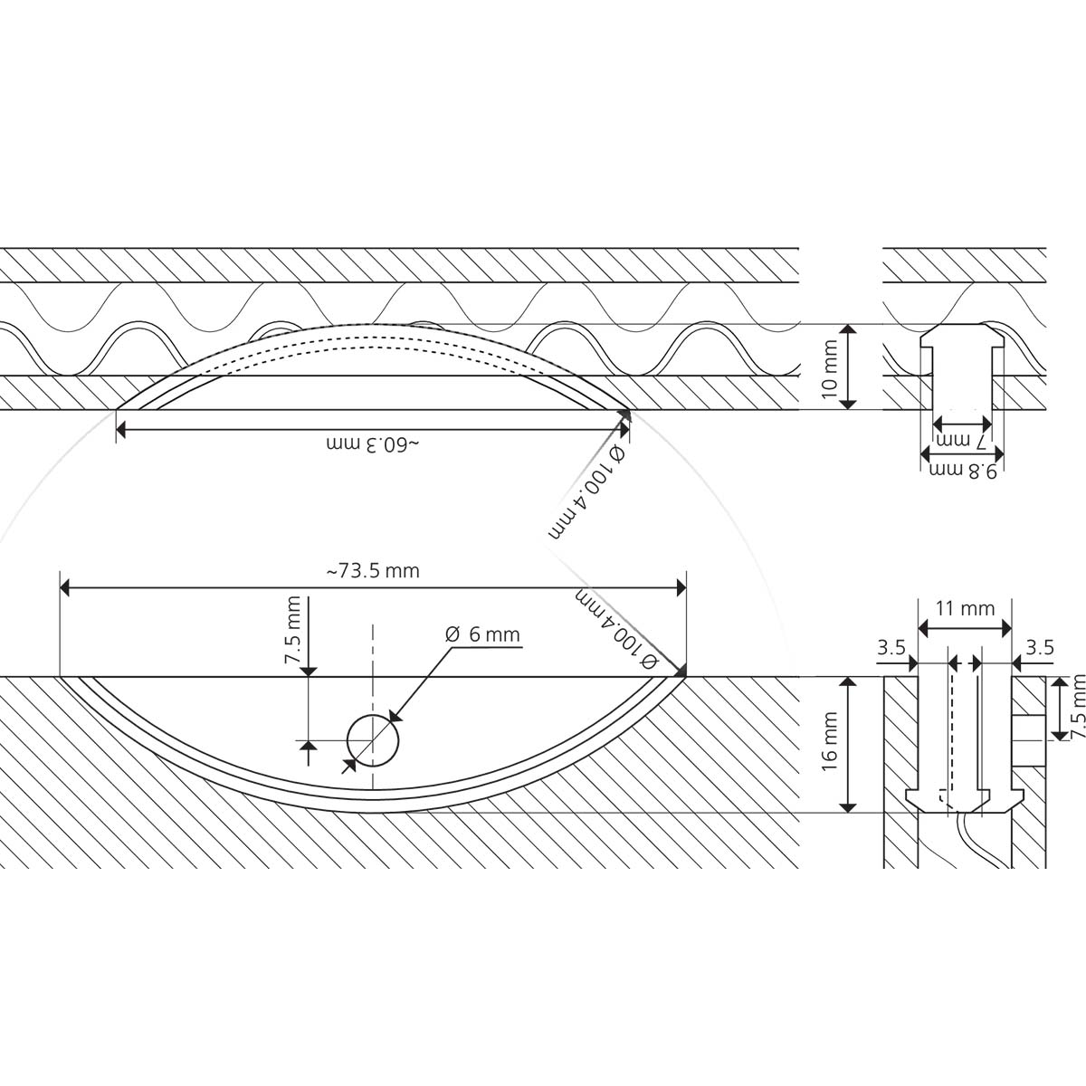 LAMELLO giunzioni LC P-16x11 confezione 80pz